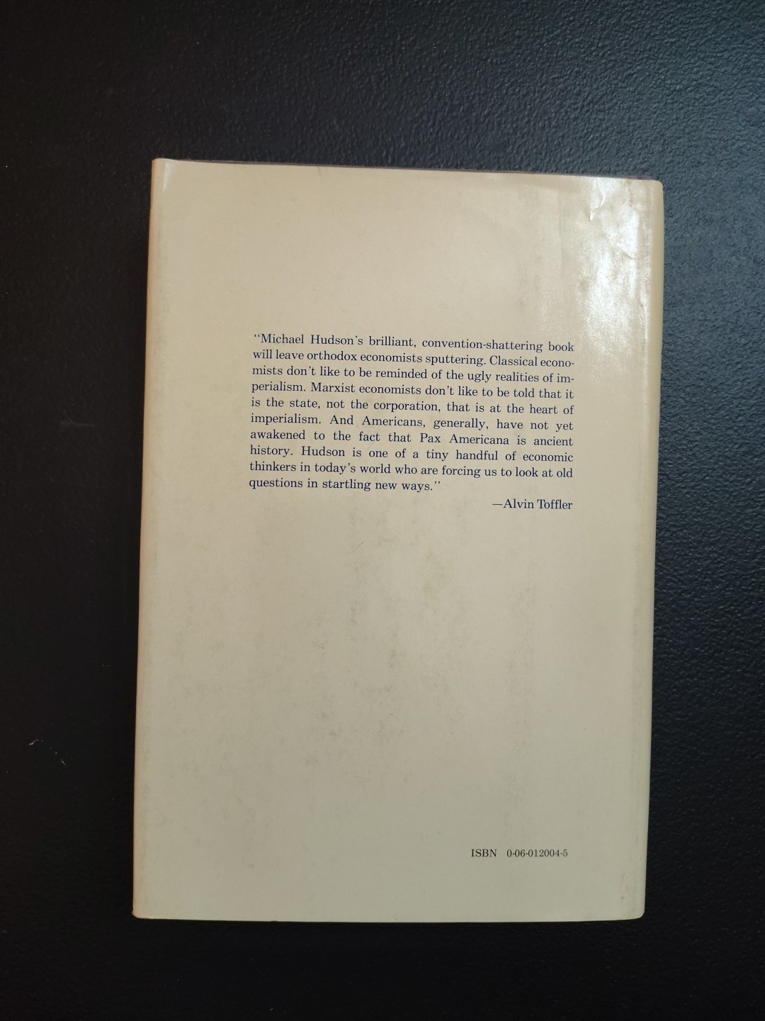 Global Fracture : The New International Economic Order Hardcover First Edition