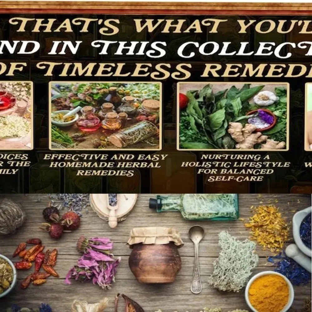 1000+ Forgotten Apothecary Recipes Remedies Book Natural and Herbal Welness