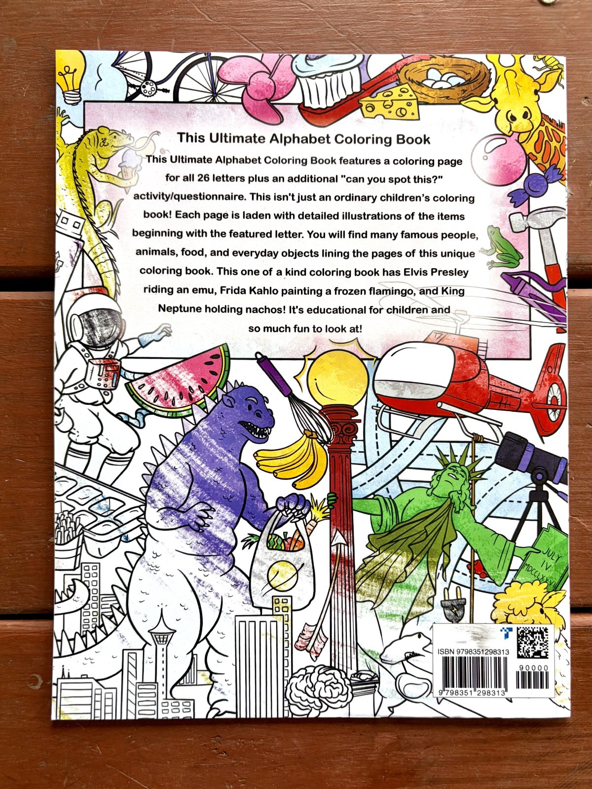 The Ultimate Alphabet Coloring Book 1 By Alannah Dyer- 8.5×11 in. Ages 4-8 Fun